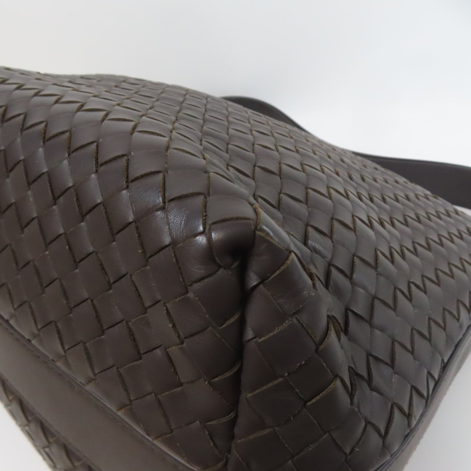 BOTTEGA VENETA 牛皮皮革Shoulder Bag肩背袋啡色