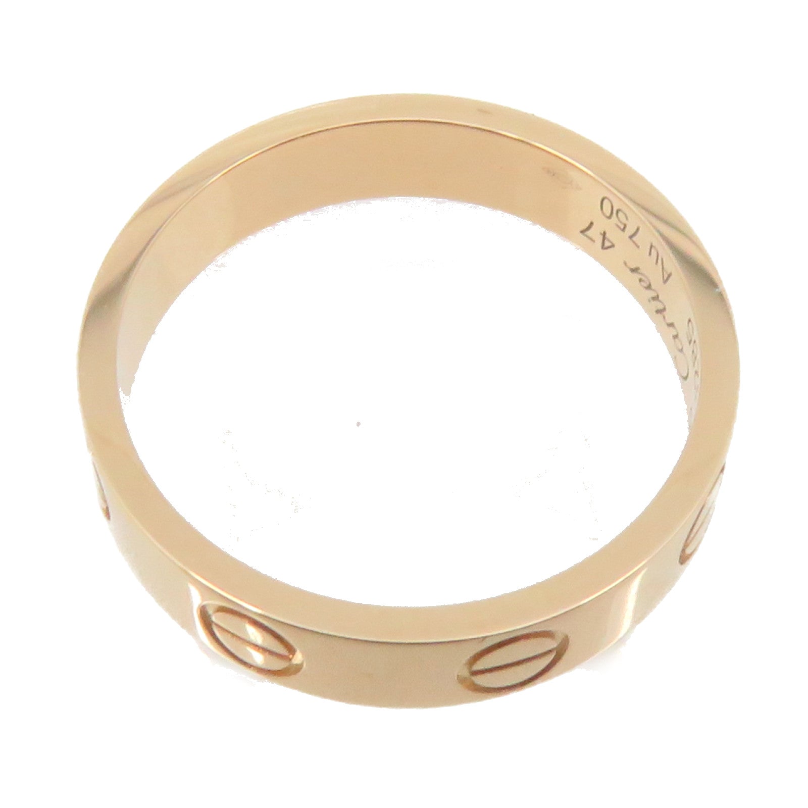 CARTIER 18K玫瑰金Love Ring戒指#47