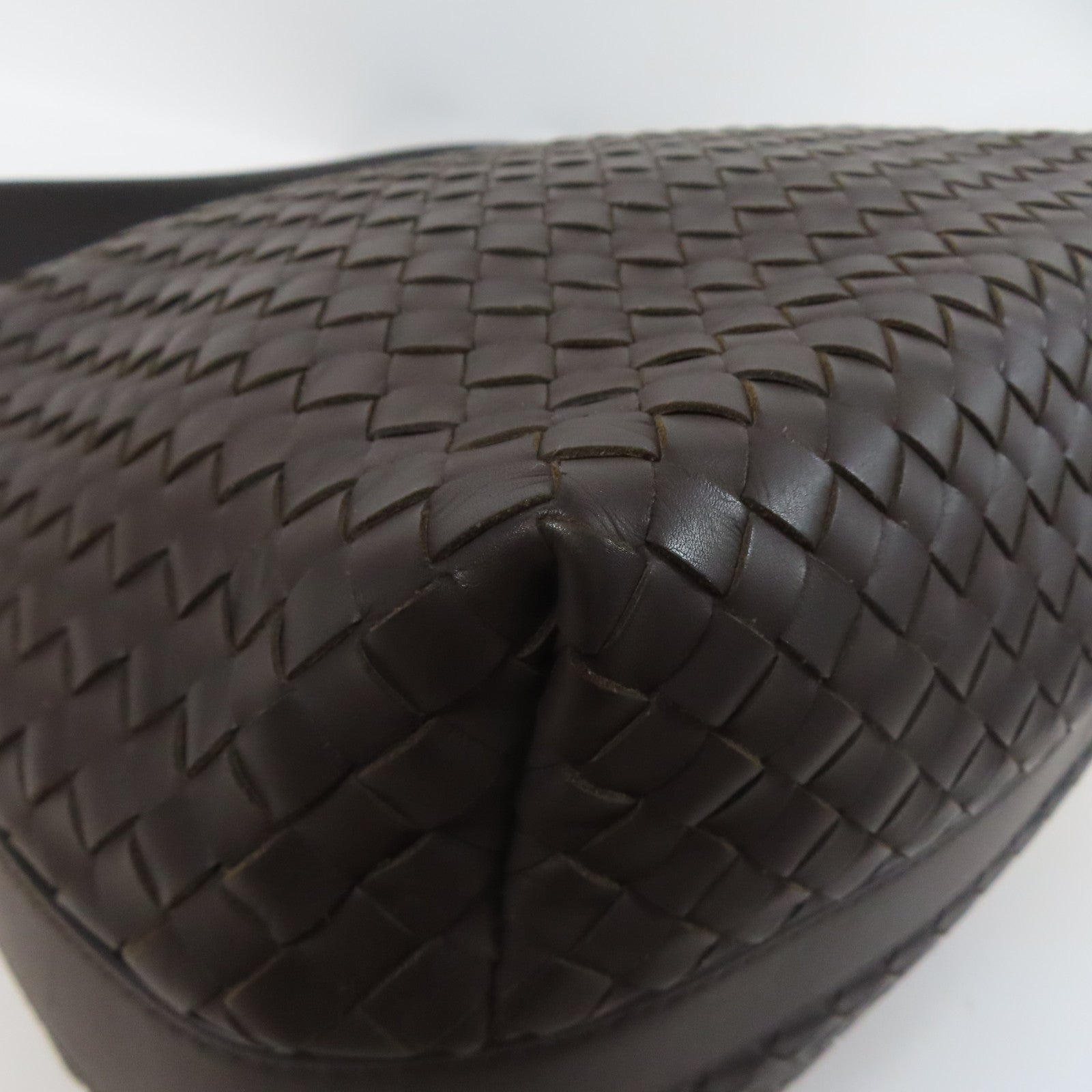 BOTTEGA VENETA 牛皮皮革Shoulder Bag肩背袋啡色