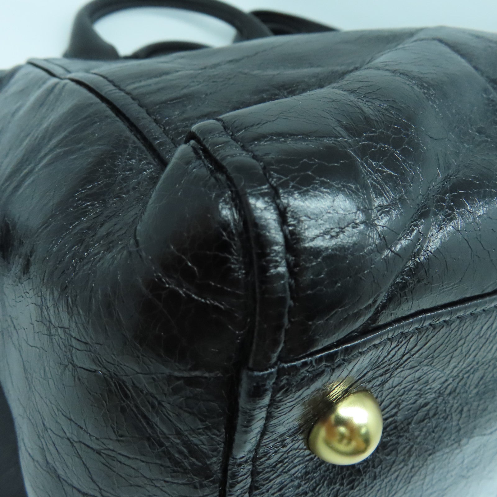 SEE BY CHLOE 【激減優惠】牛皮皮革２Way Shoulder金扣手挽肩背兩用袋黑色