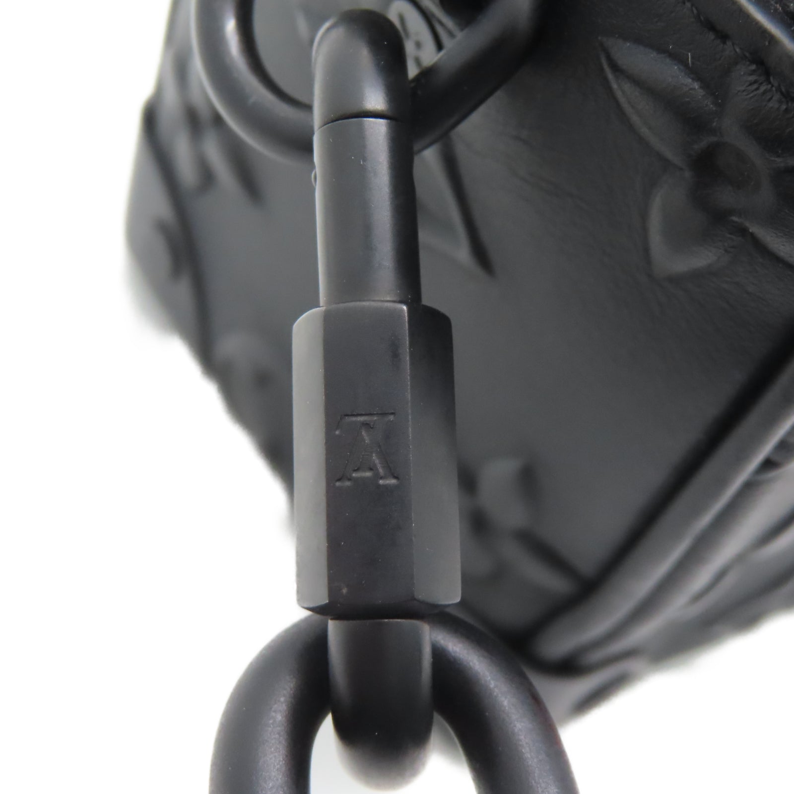 LOUIS VUITTON 牛皮皮革Mini Soft Trunk链带肩背袋黑色