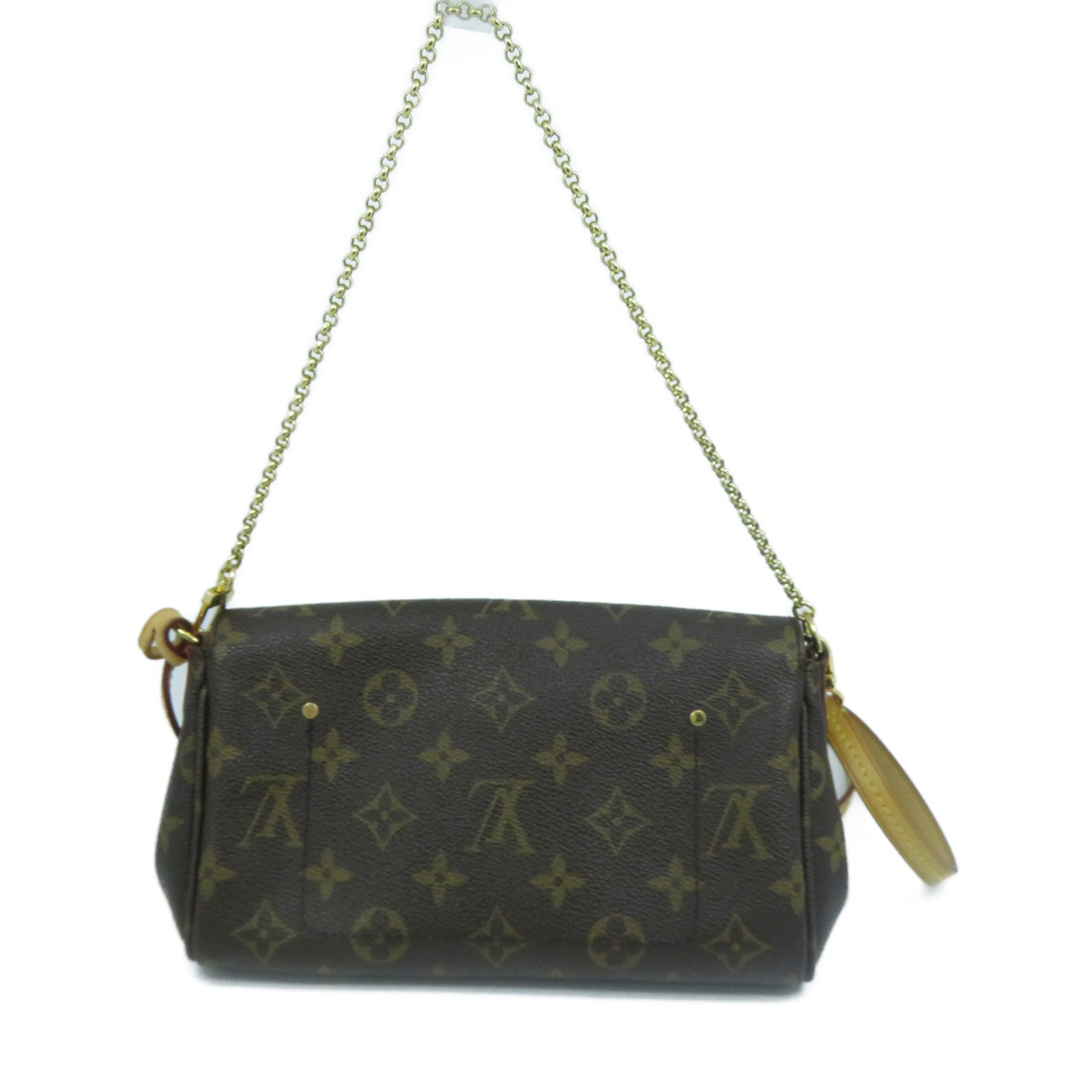 LOUIS VUITTON Monogram Favorite MM金扣手挽肩背兩用袋啡色