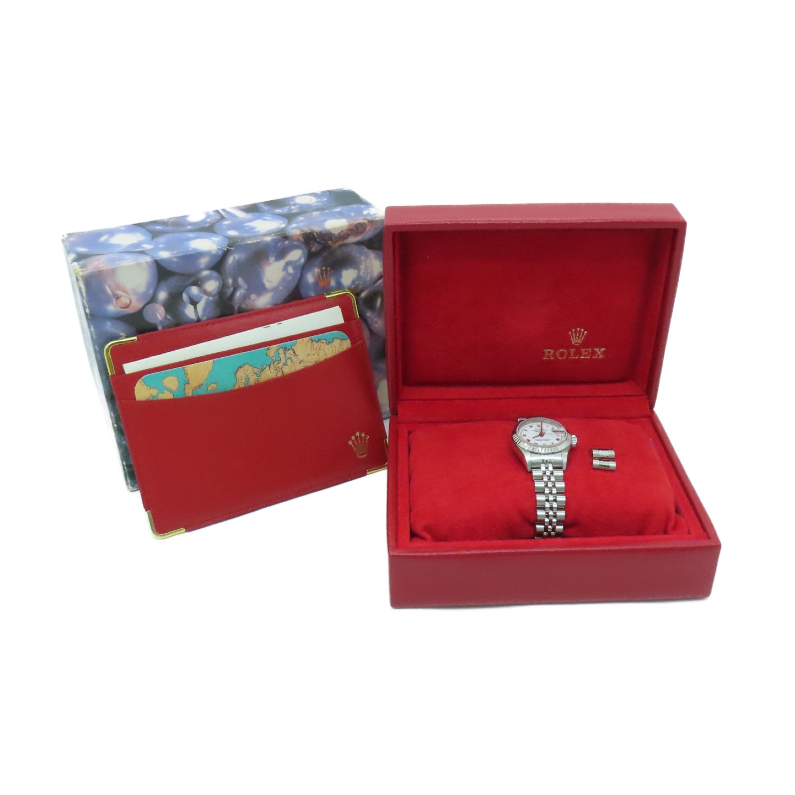ROLEX Datejust 18K White Gold/Stainless Steel Watch Automatic Movement White