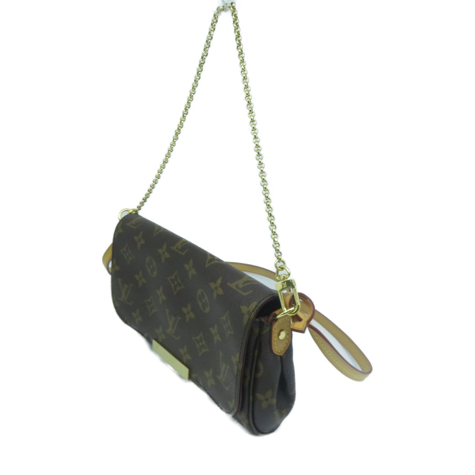 LOUIS VUITTON Monogram Favorite MM金扣手挽肩背兩用袋啡色