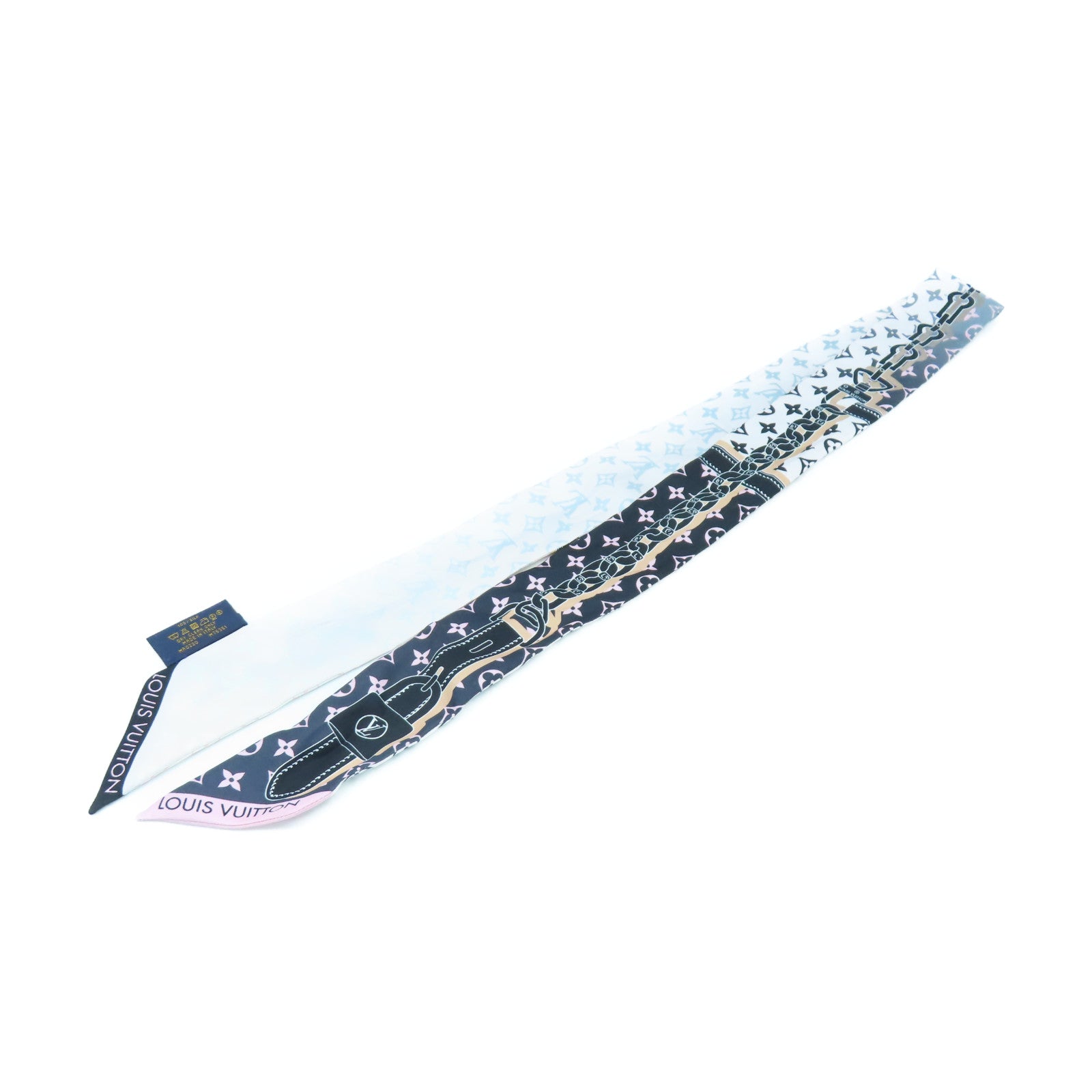LOUIS VUITTON 絲質Scarf絲巾粉紅色/黑色/灰色