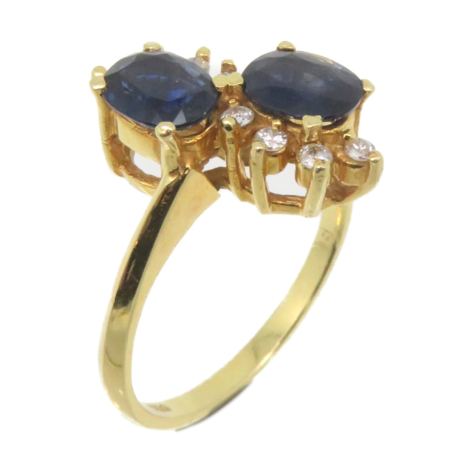 JEWELRY 18K黃金/藍寶石Sapphire Ring戒指US#5.5