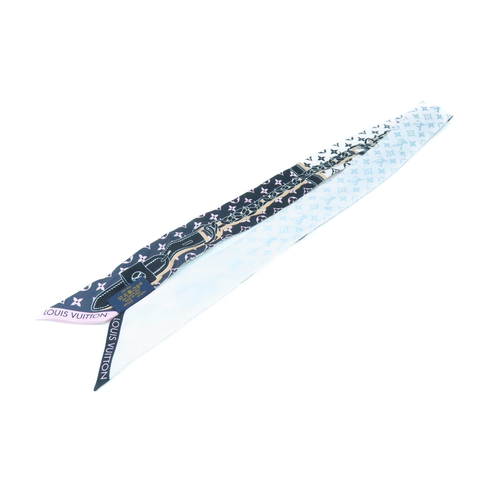 LOUIS VUITTON 絲質Scarf絲巾粉紅色/黑色/灰色