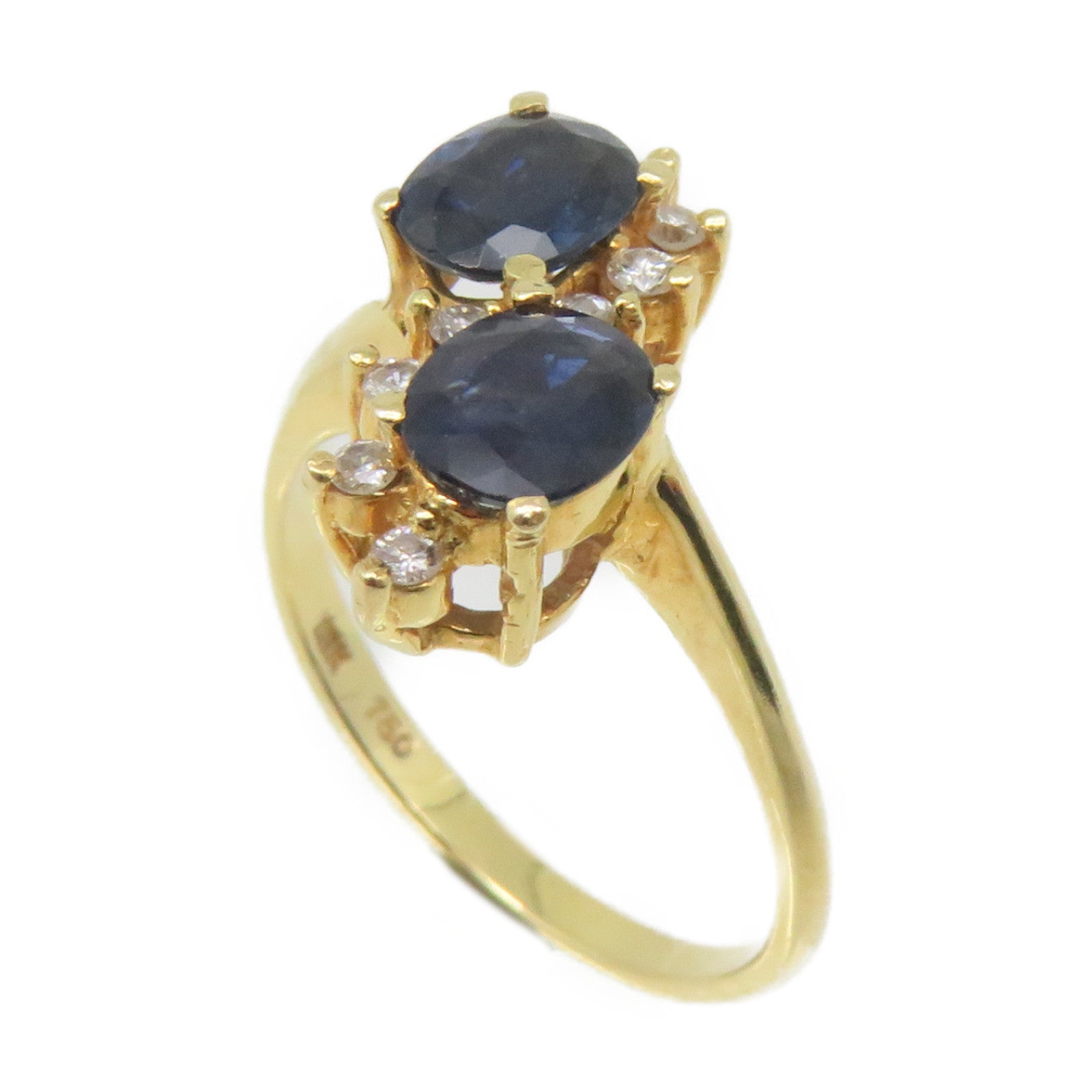JEWELRY 18K黃金/藍寶石Sapphire Ring戒指US#5.5