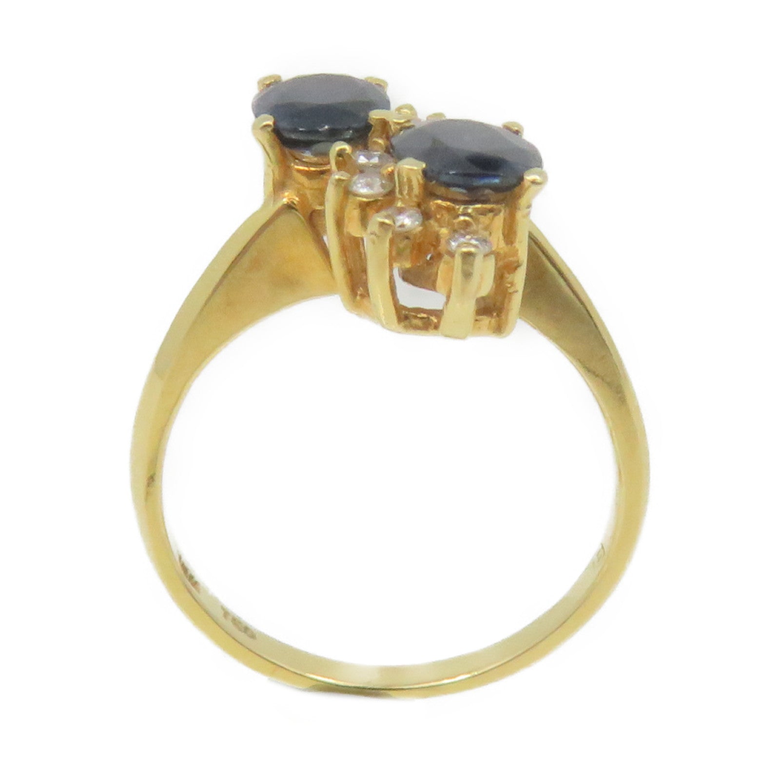 JEWELRY 18K黃金/藍寶石Sapphire Ring戒指US#5.5