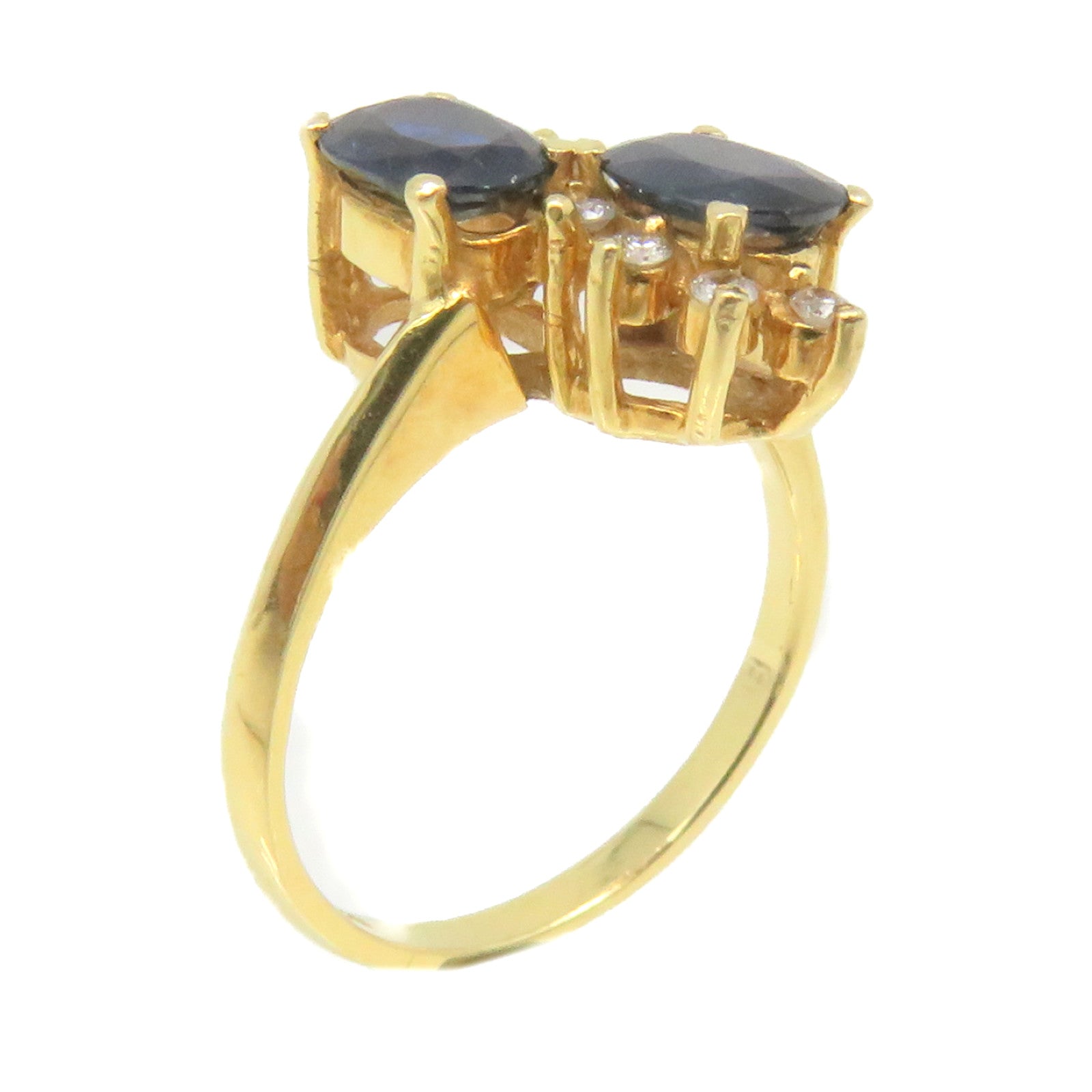 JEWELRY 18K黃金/藍寶石Sapphire Ring戒指US#5.5