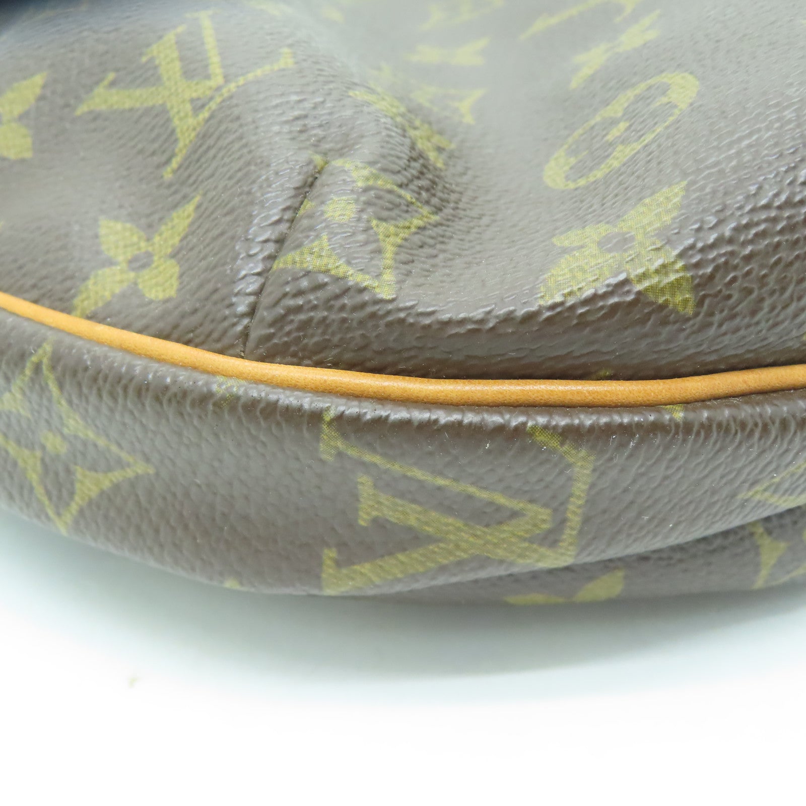 LOUIS VUITTON Monogram Croissant MM金扣手挽肩背两用袋啡色