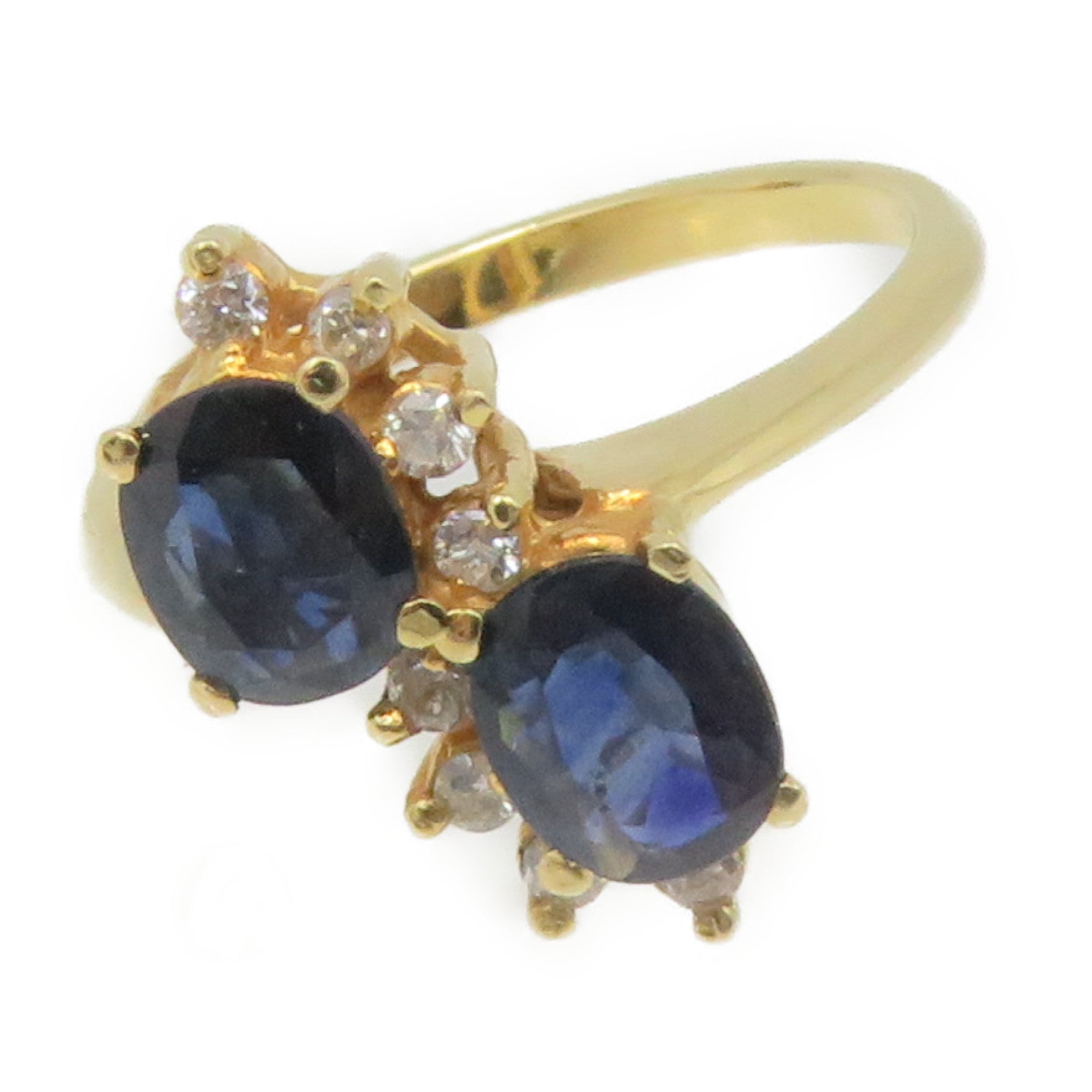 JEWELRY 18K黃金/藍寶石Sapphire Ring戒指US#5.5