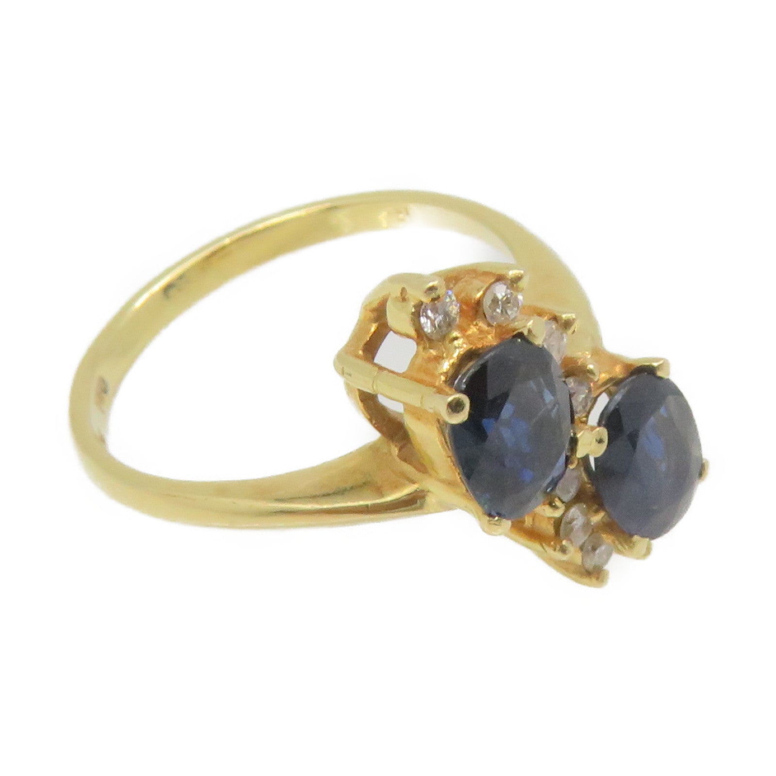 JEWELRY 18K黃金/藍寶石Sapphire Ring戒指US#5.5