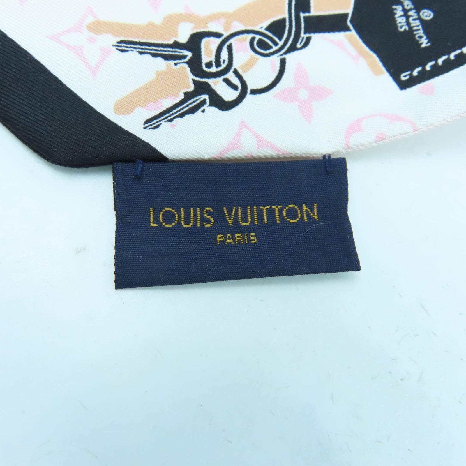 LOUIS VUITTON 絲質Scarf絲巾粉紅色/黑色/灰色