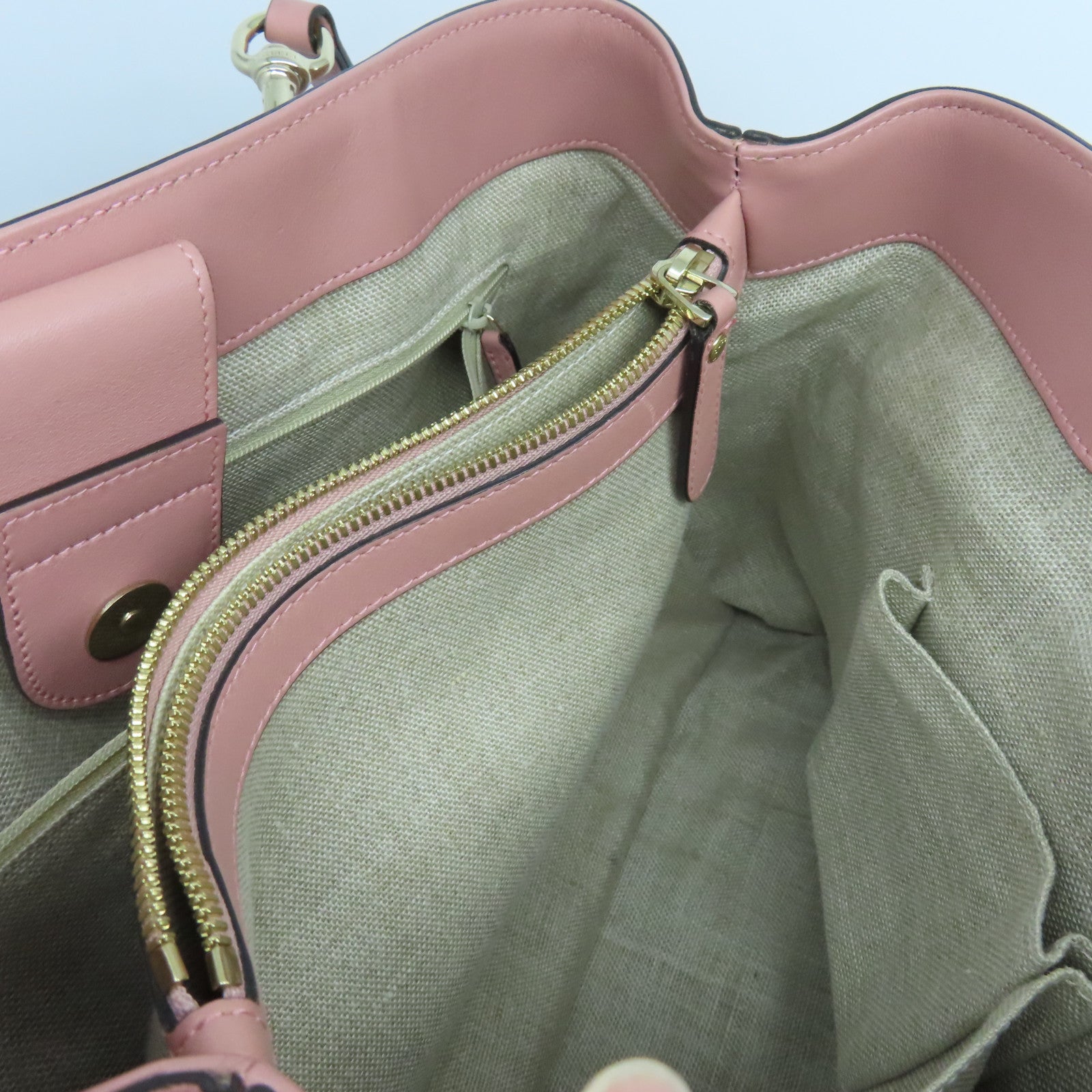 GUCCI Guccissima 2 Way Shoulder金扣手挽肩背兩用袋粉紅色