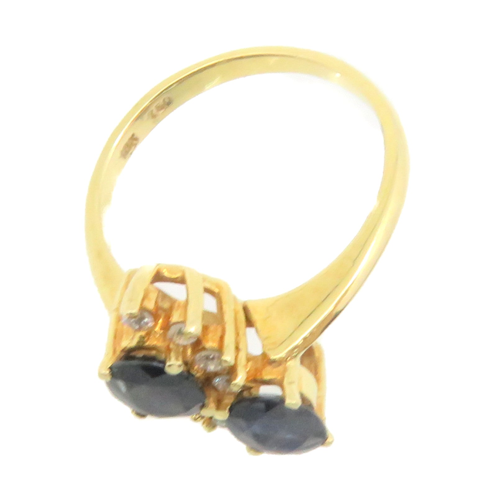 JEWELRY 18K黃金/藍寶石Sapphire Ring戒指US#5.5