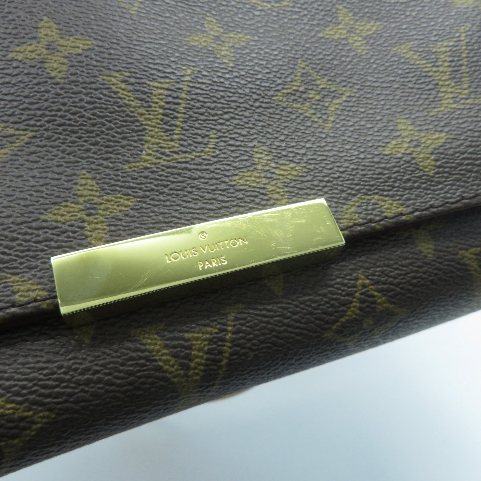 LOUIS VUITTON Monogram Favorite MM金扣手挽肩背兩用袋啡色