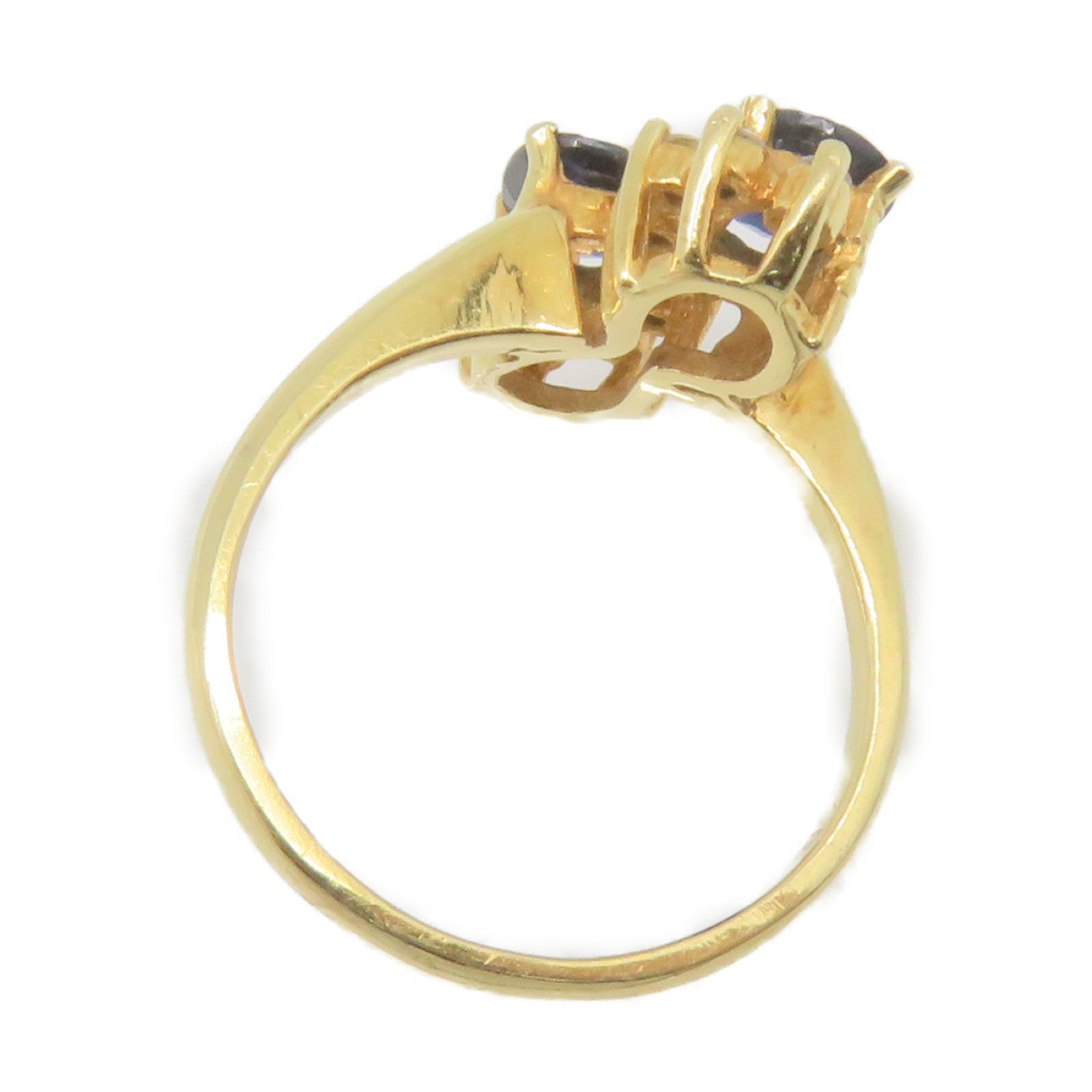 JEWELRY 18K黃金/藍寶石Sapphire Ring戒指US#5.5