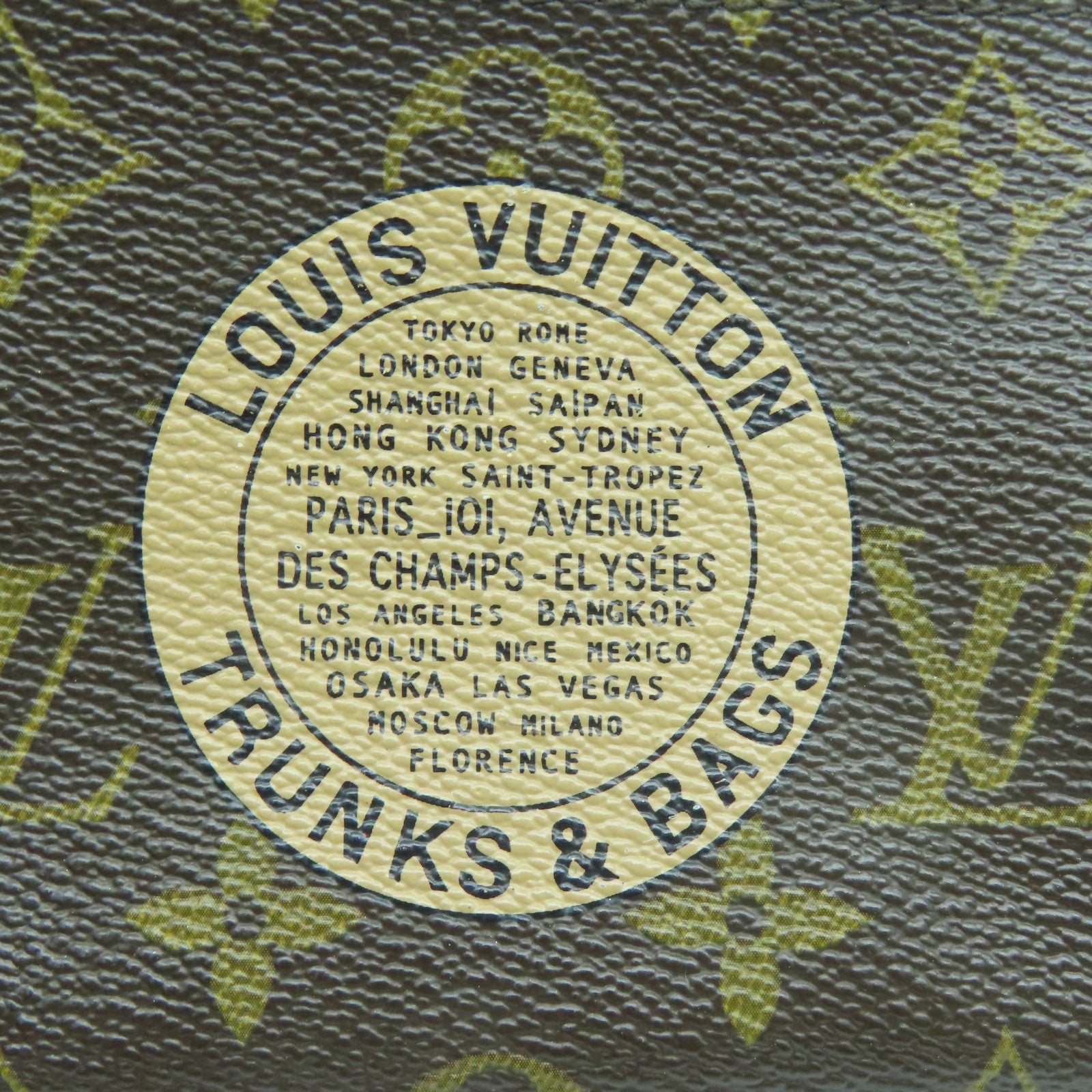 LOUIS VUITTON Monogram Pochette Accessories金扣鏈帶肩背袋啡色