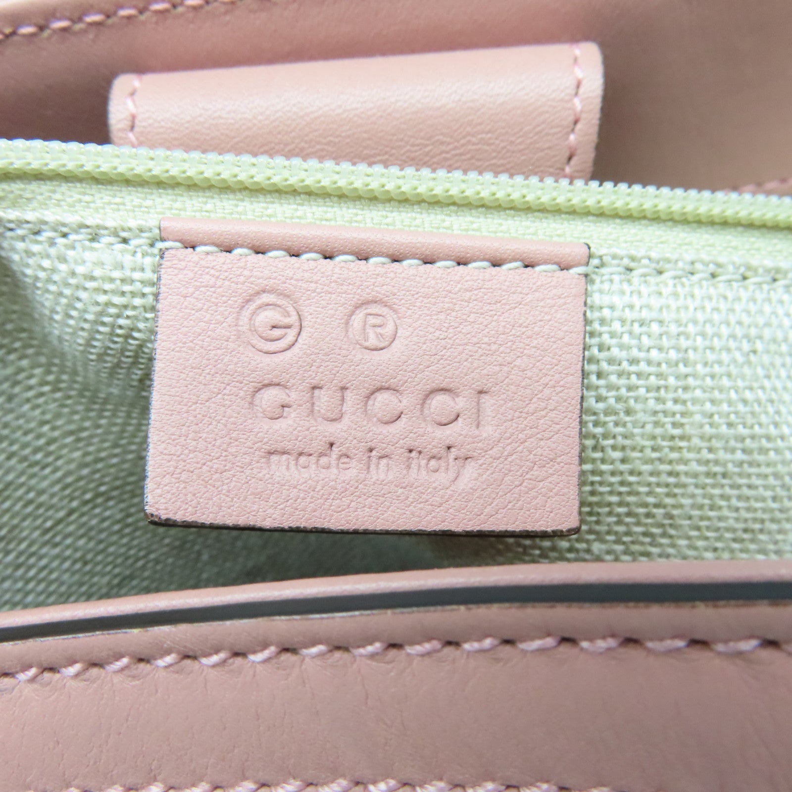 GUCCI Guccissima 2 Way Shoulder金扣手挽肩背兩用袋粉紅色