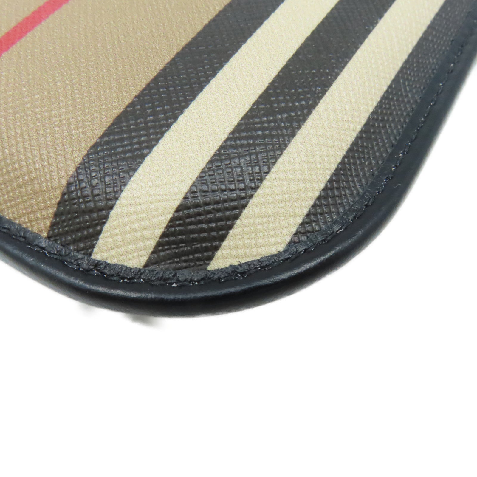 BURBERRY 塗層皮革Phone Shoulder Bag銀扣肩背袋啡色/黑色