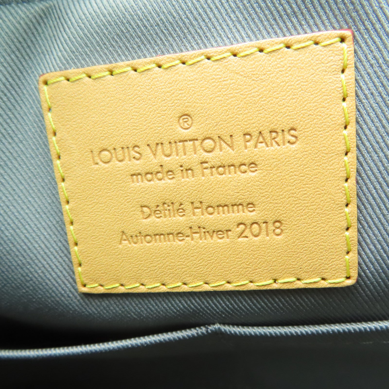 LOUIS VUITTON Mono-Titanium Camera Bag gold buckle shoulder bag silver