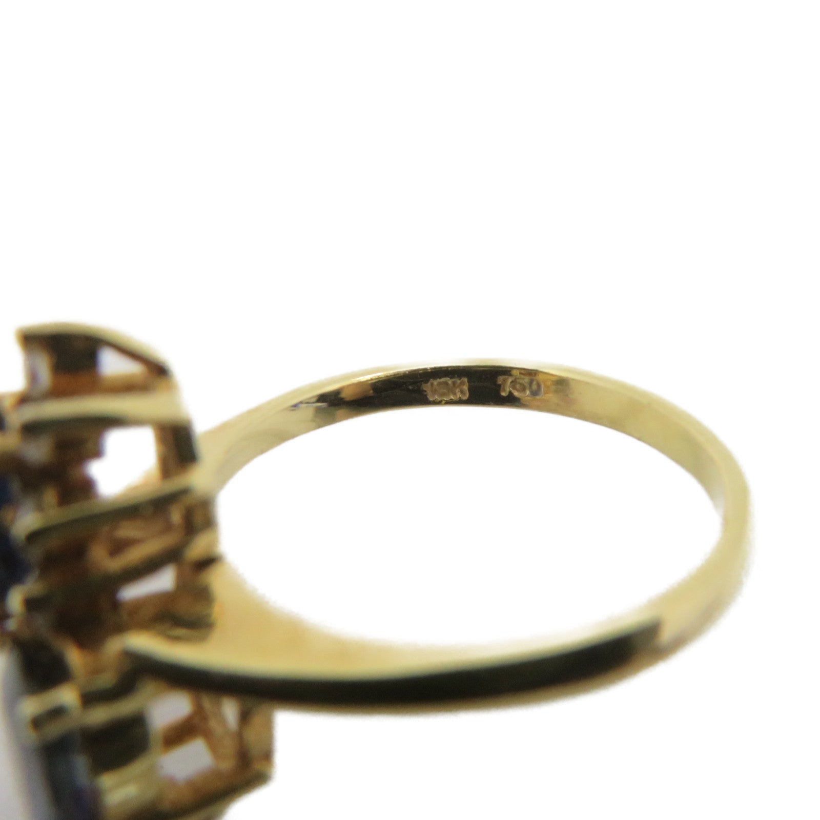 JEWELRY 18K黃金/藍寶石Sapphire Ring戒指US#5.5