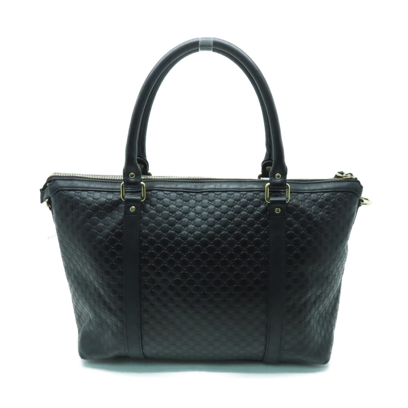 GUCCI 皮革2way Shoulder Bag金扣手挽肩背兩用袋黒色