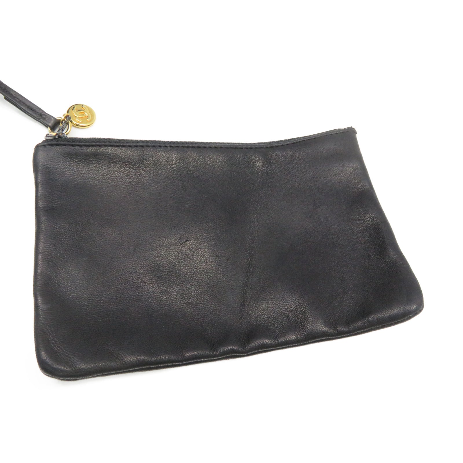 CHANEL [Sharp Reduction Offer] Sheepskin Leather Vintage Timeless Bucket Bag Gold Buckle Shoulder Bag Black