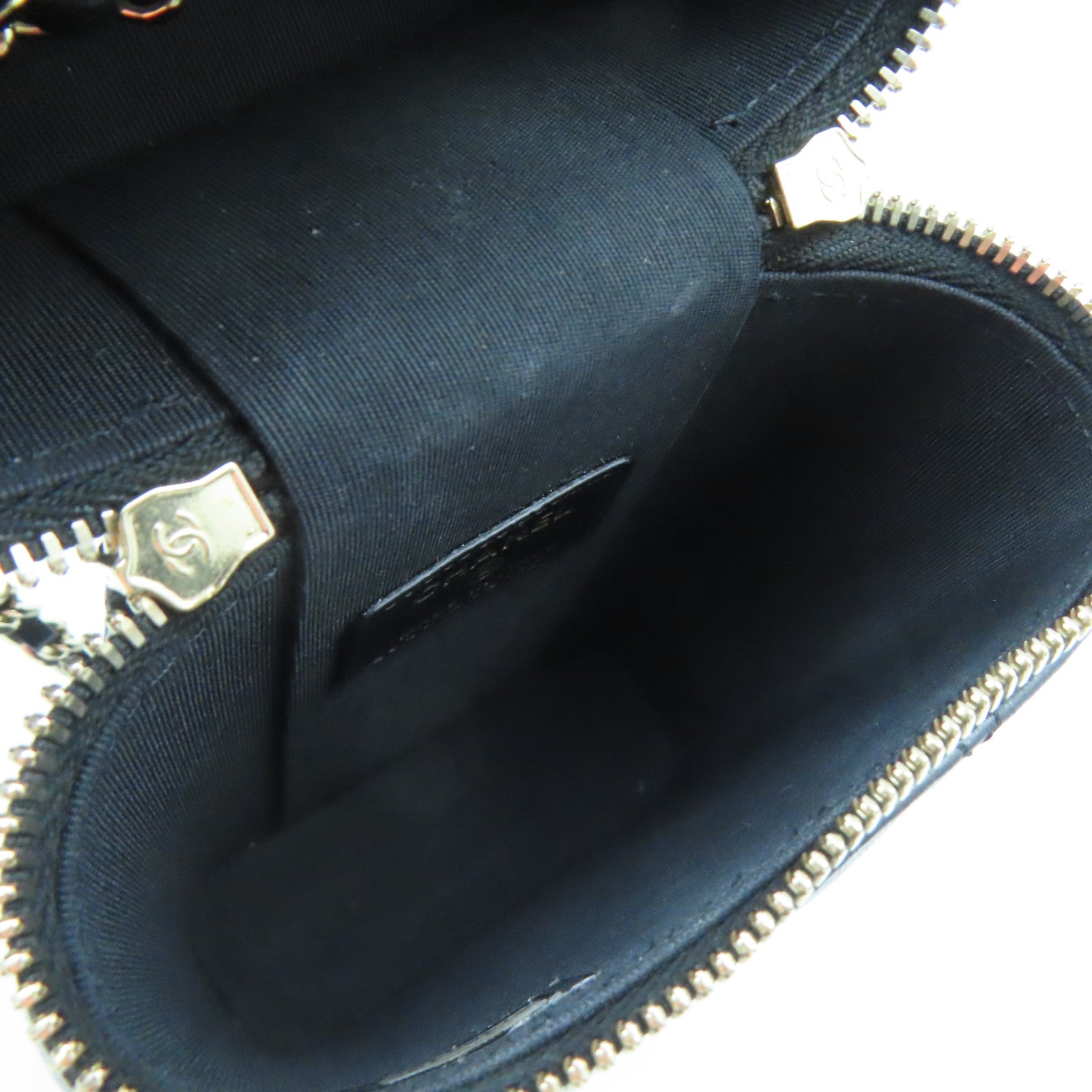 CHANEL 菱格羊皮皮革Chain Shoulder Bag金扣鏈帶肩背袋黑色