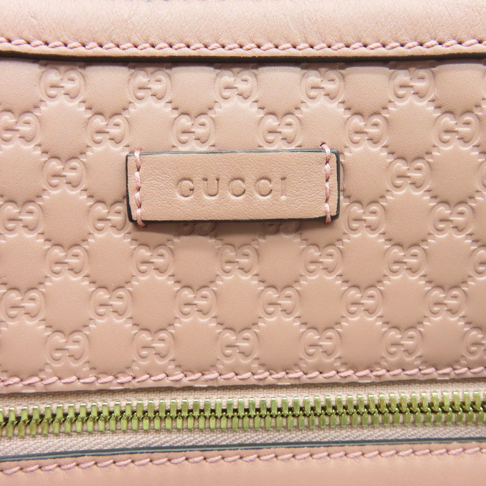 GUCCI Guccissima 2 Way Shoulder金扣手挽肩背兩用袋粉紅色