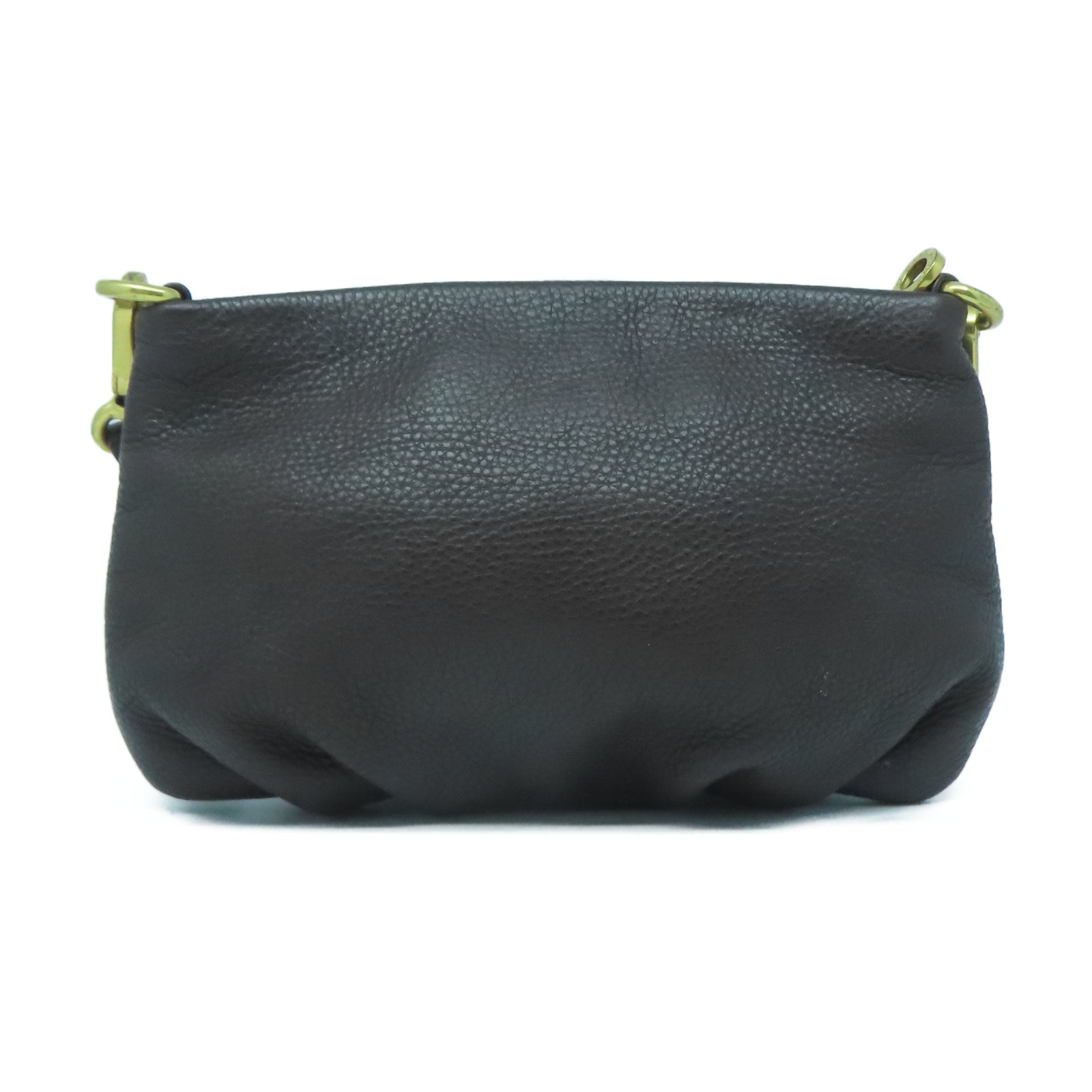 MARC BY MARC JACOBS 【激減優惠】牛皮皮革Shoulder Bag金扣肩背袋啡色