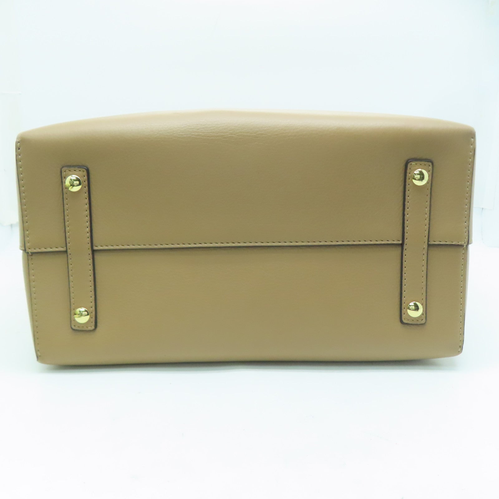 BURBERRY 牛皮皮革2Way Shoulder金扣手挽肩背兩用袋啡色
