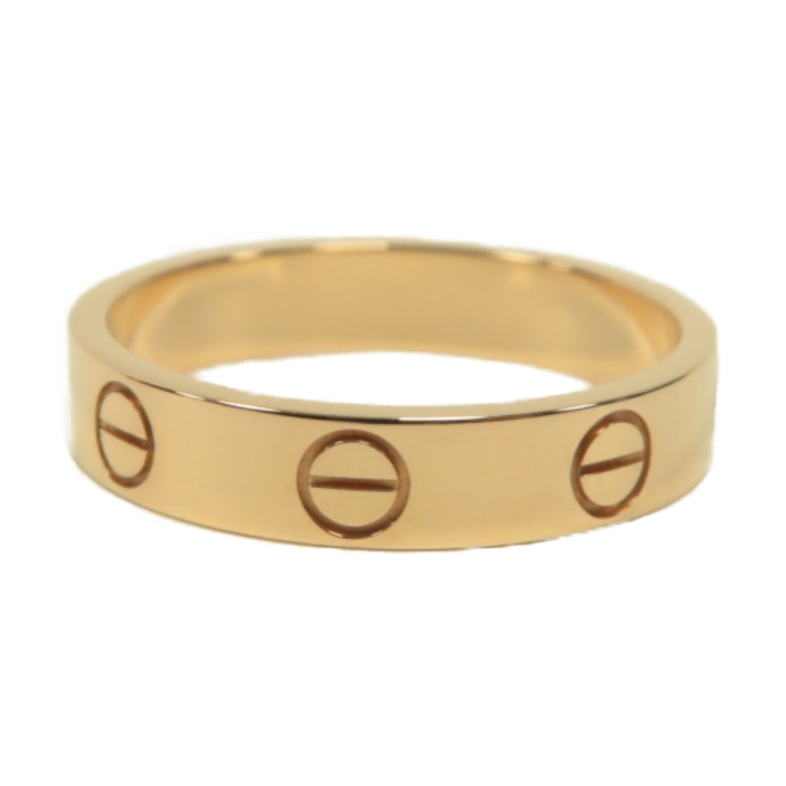 CARTIER 18K玫瑰金Love Ring戒指#51/US#5.75