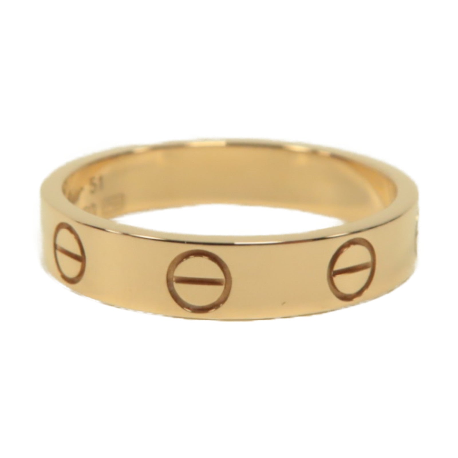 CARTIER 18K玫瑰金Love Ring戒指#51/US#5.75