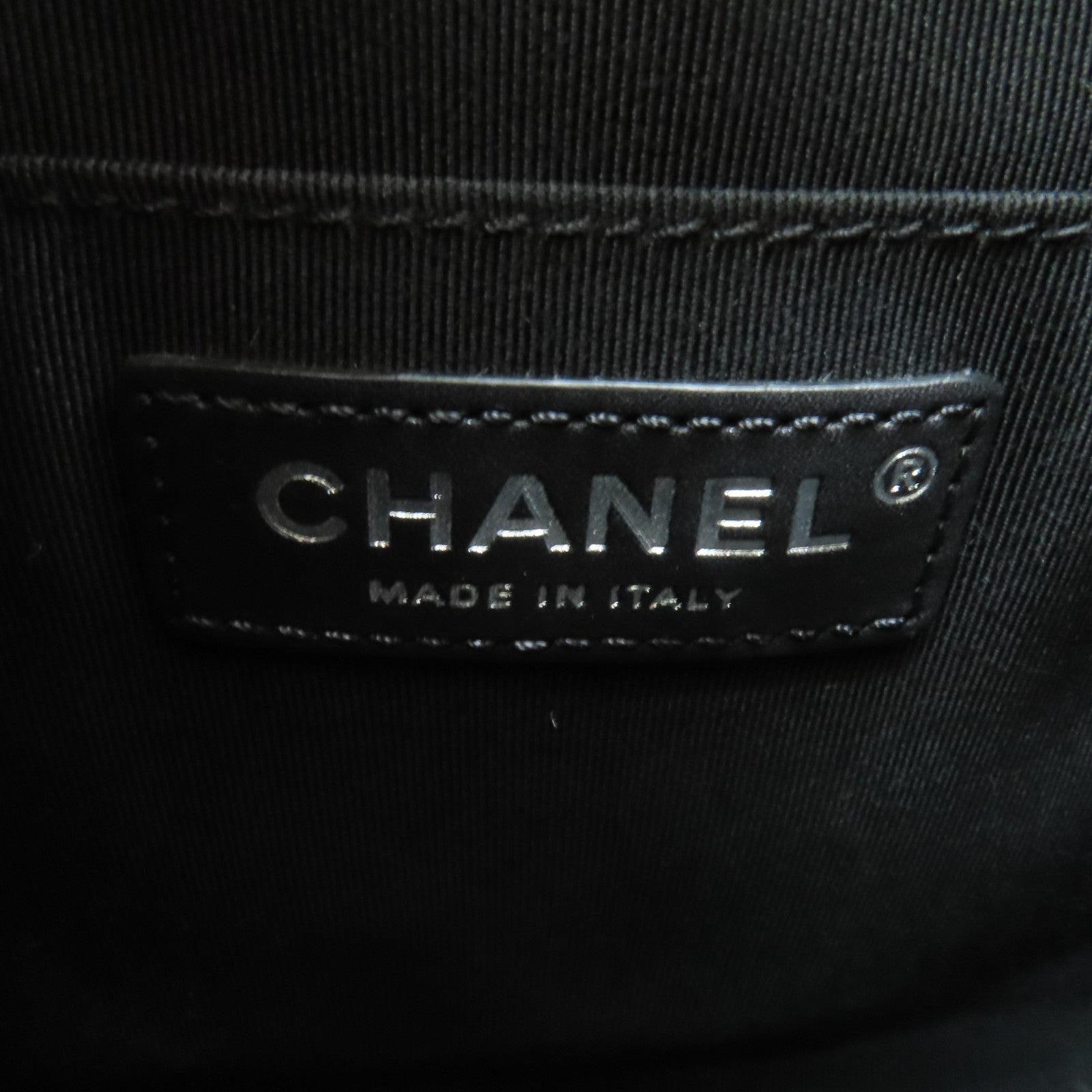 CHANEL 菱格牛皮皮革Chain Shoulder Bag銀扣鏈帶肩背袋灰色
