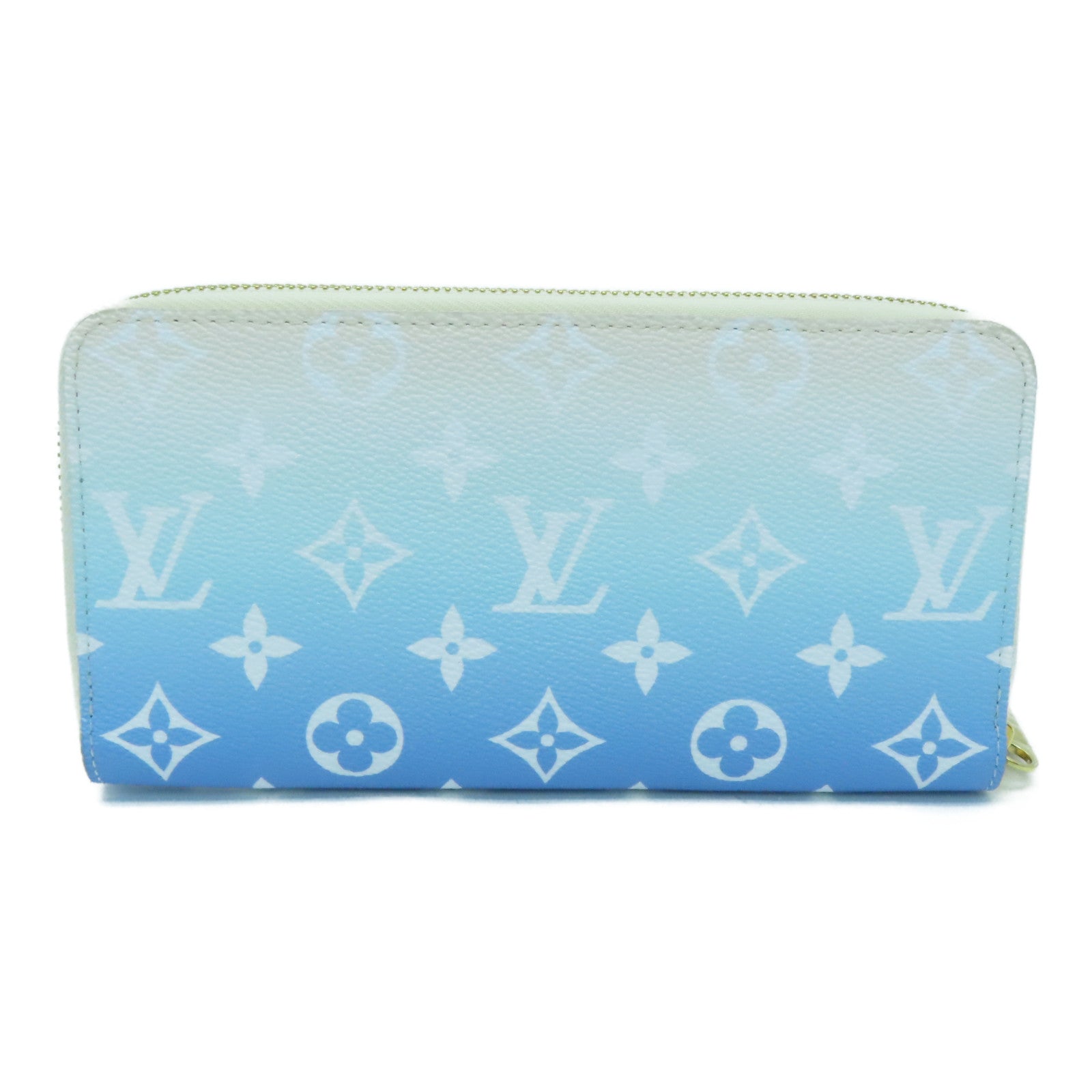 LOUIS VUITTON 【激減優惠】Monogram Giant by the pool Wallet金扣錢包藍色