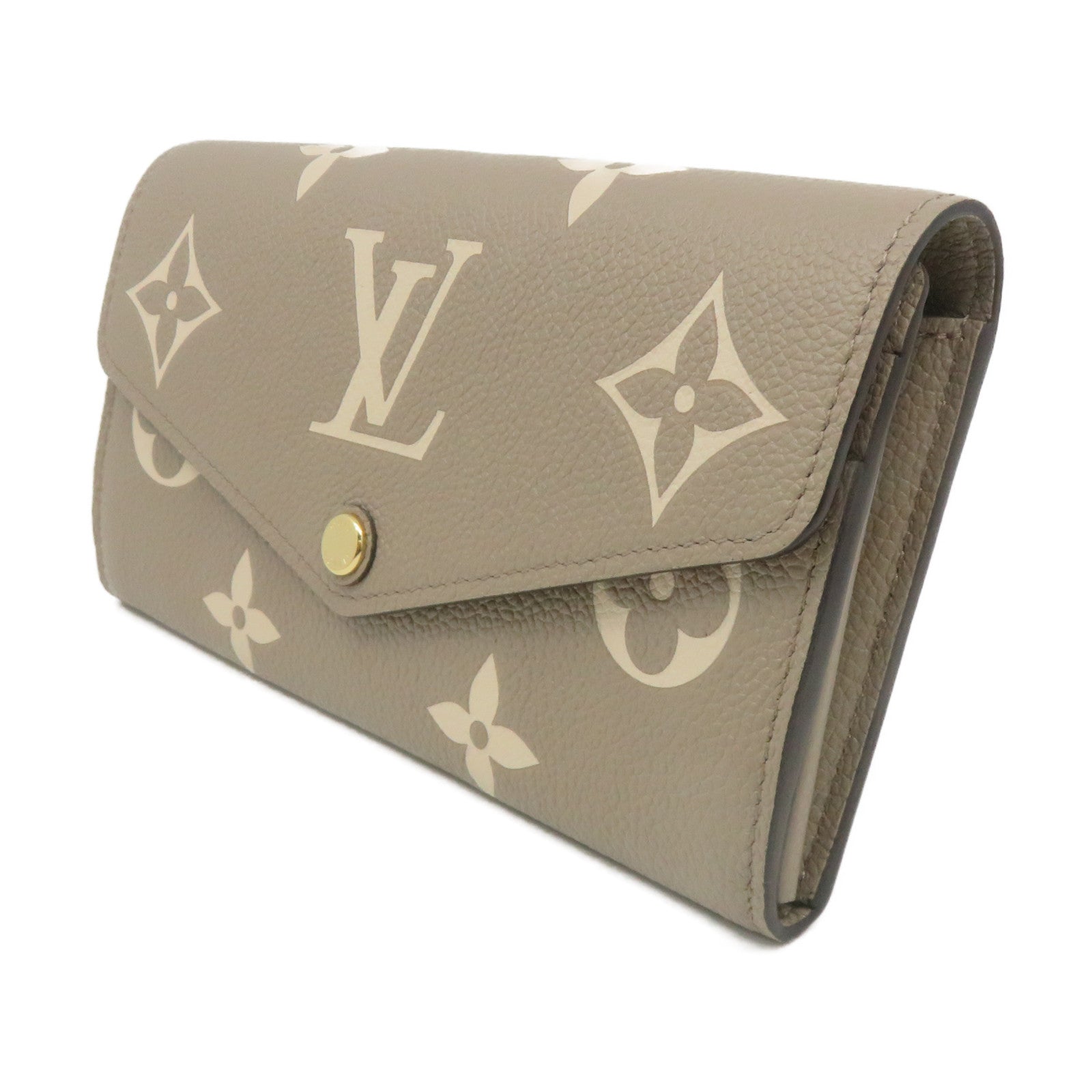 LOUIS VUITTON Mono Empreinte Sarah Wallet長錢包新杏色