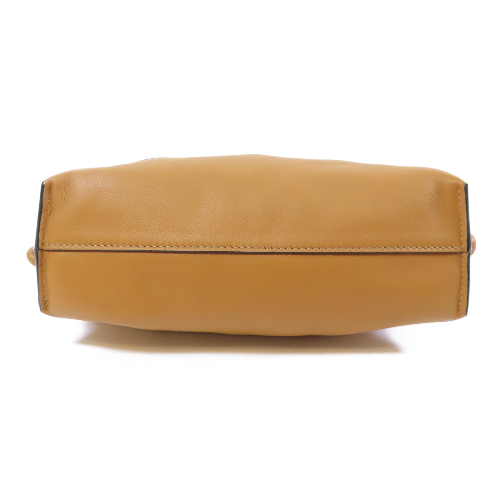 LOEWE 牛皮皮革Flamenco肩背袋啡色