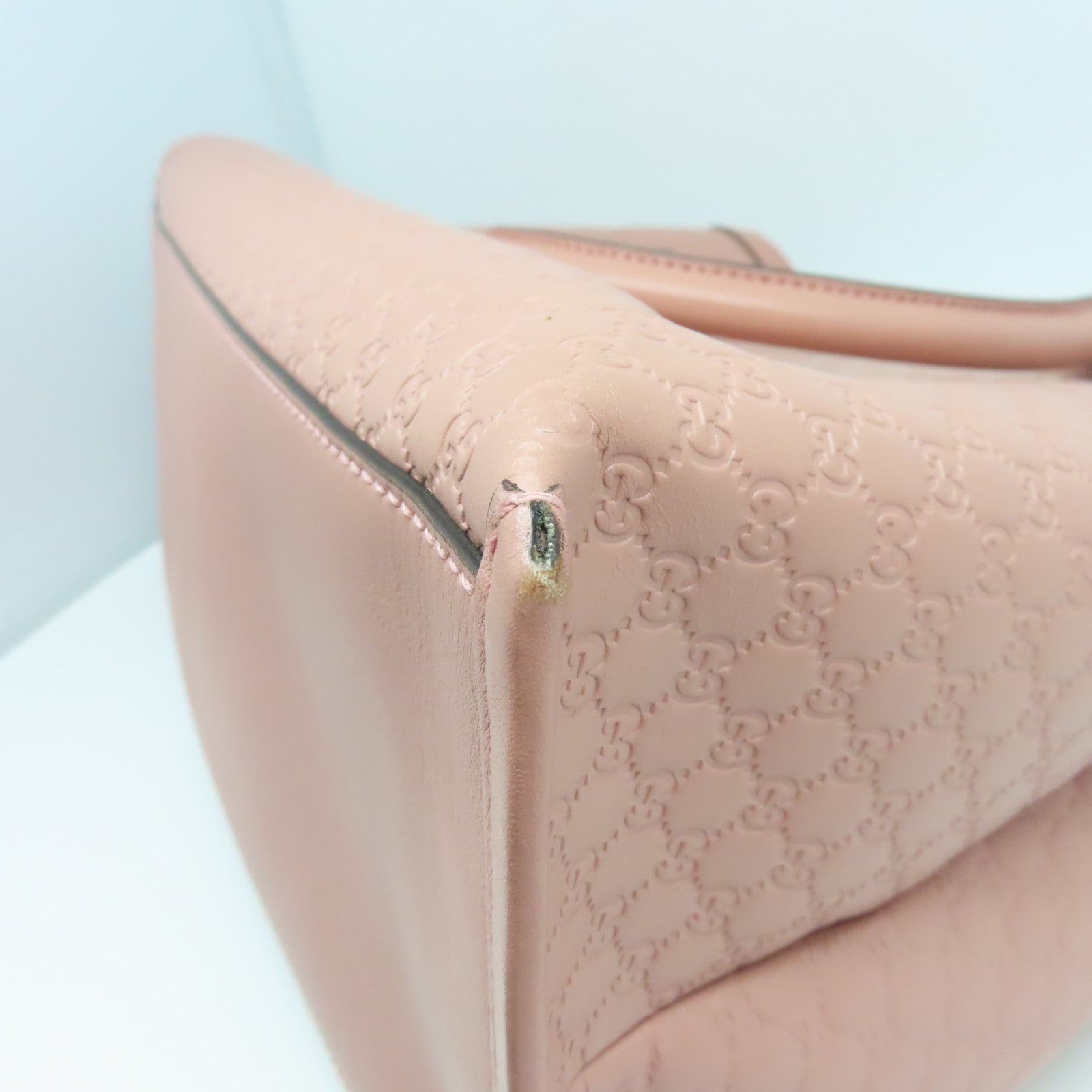 GUCCI Guccissima 2 Way Shoulder金扣手挽肩背兩用袋粉紅色
