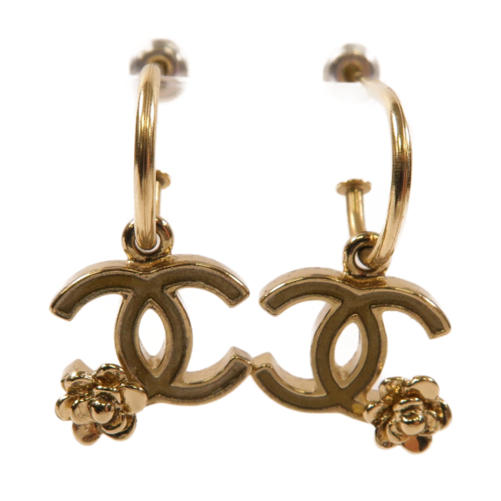 CHANEL 金屬Earrings耳環金色