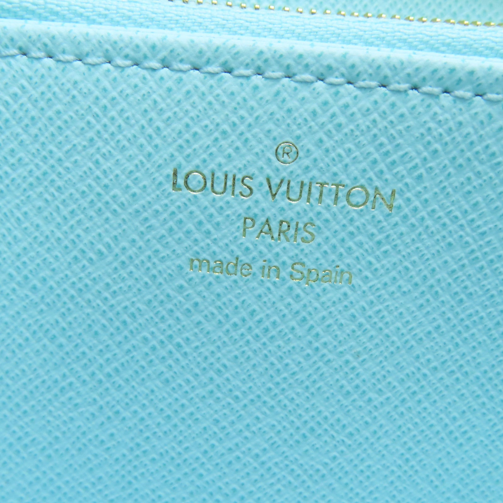 LOUIS VUITTON 【激減優惠】Monogram Giant by the pool Wallet金扣錢包藍色