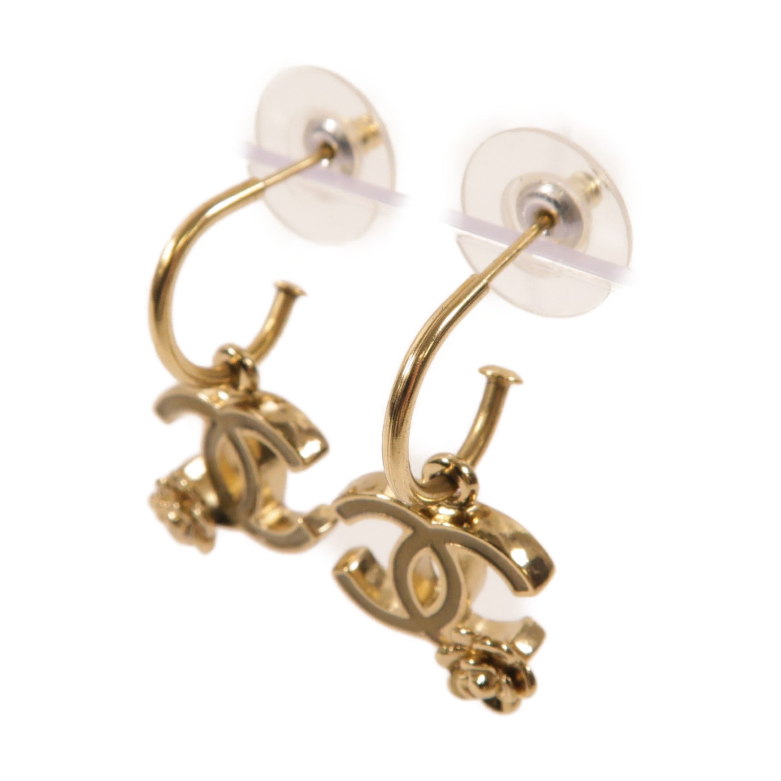 CHANEL 金屬Earrings耳環金色