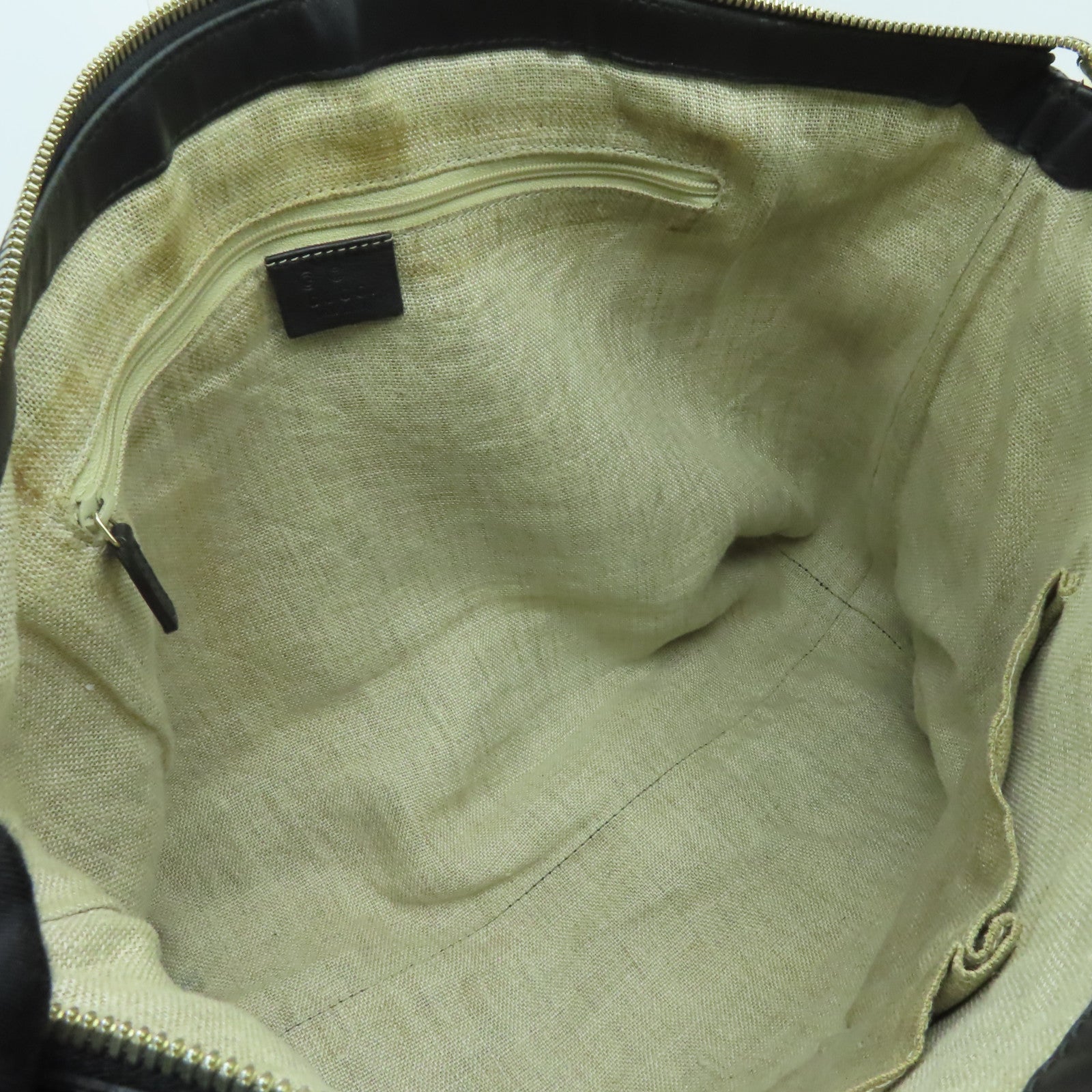 GUCCI 皮革2way Shoulder Bag金扣手挽肩背兩用袋黒色