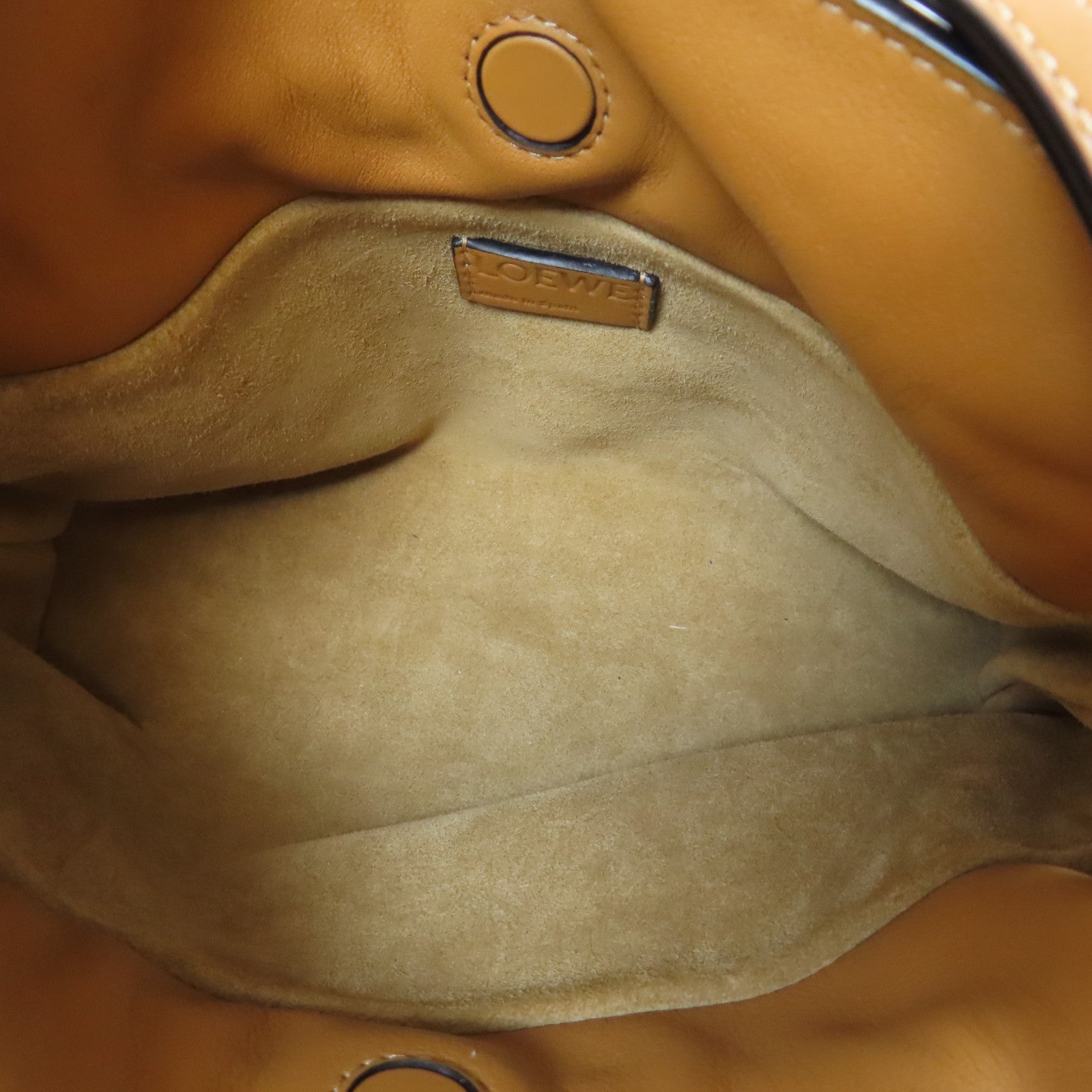 LOEWE 牛皮皮革Flamenco肩背袋啡色