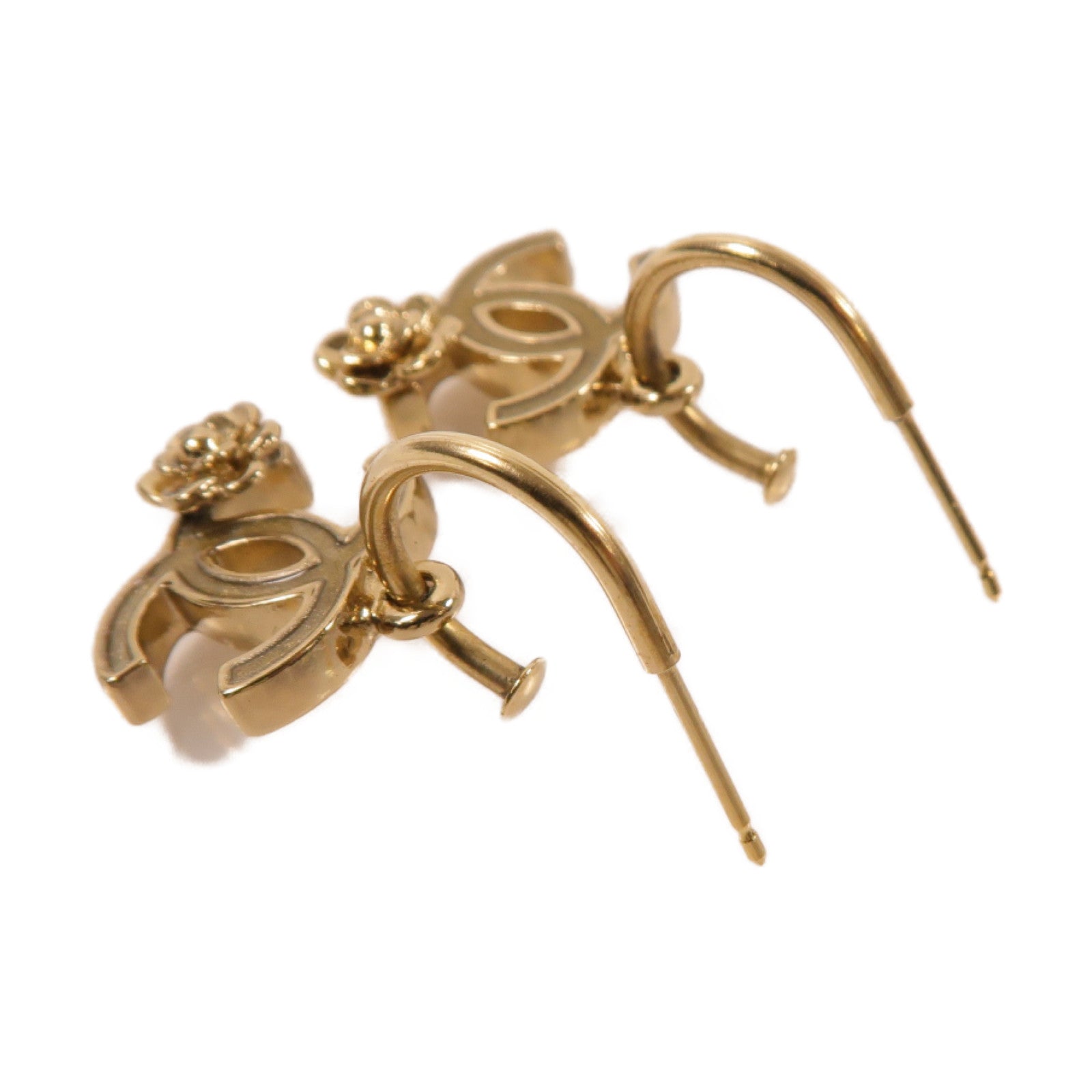 CHANEL 金屬Earrings耳環金色