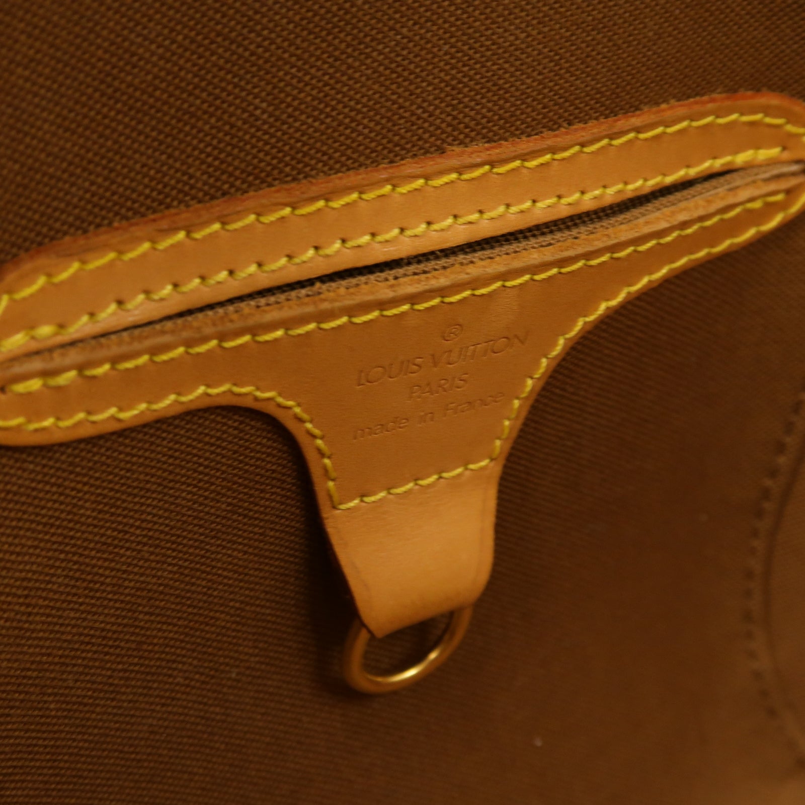 LOUIS VUITTON Monogram Elipse PM金扣手挽袋棕色