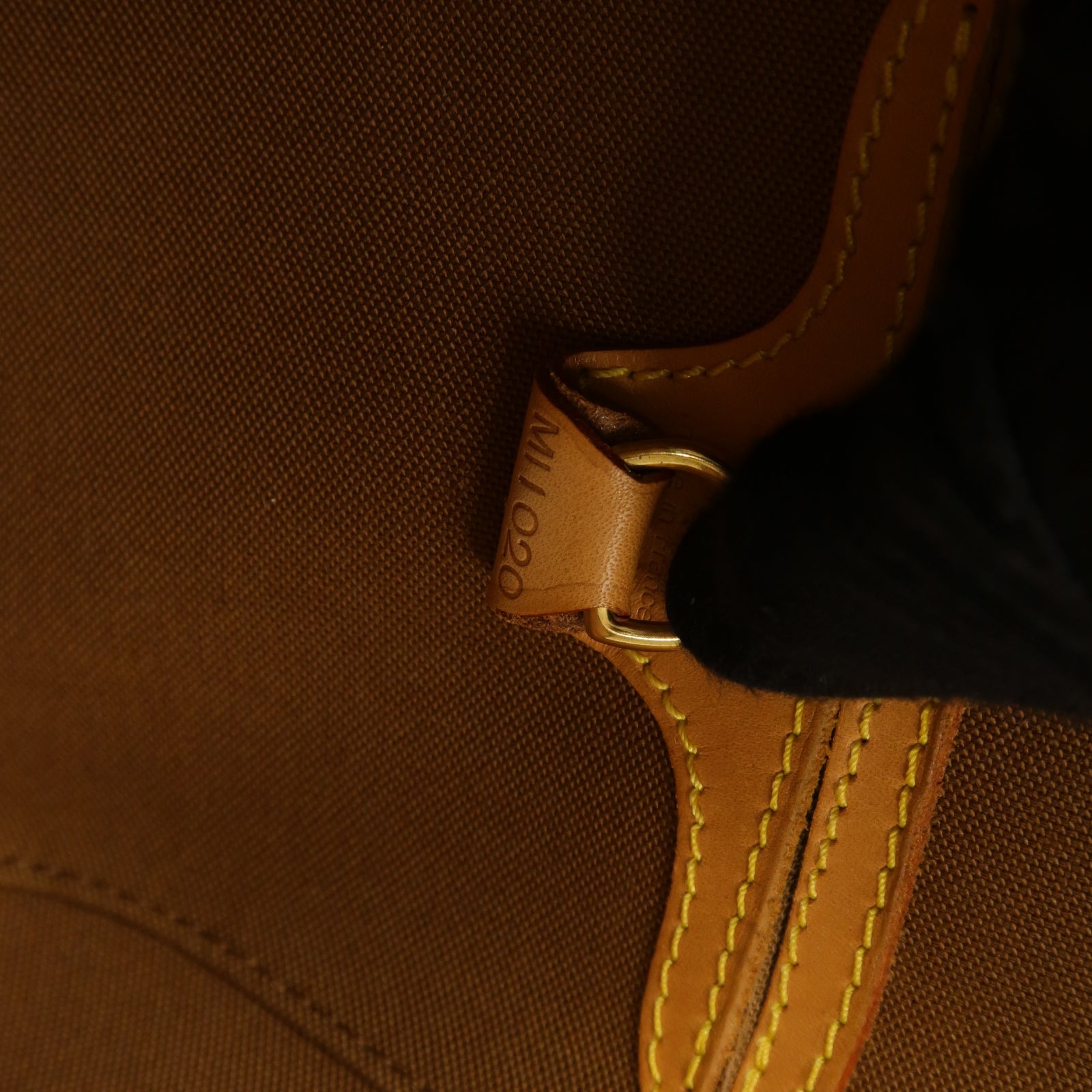LOUIS VUITTON Monogram Elipse PM金扣手挽袋棕色