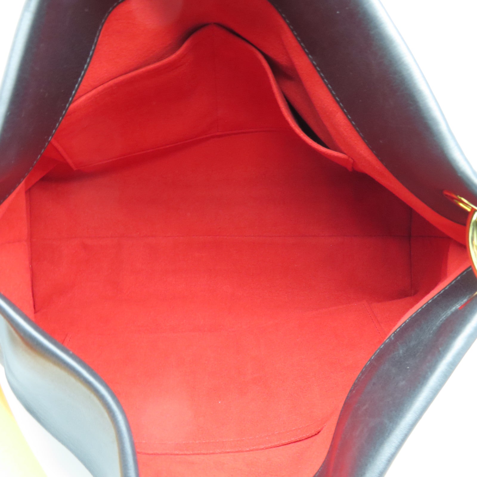 LOUIS VUITTON Monogram Tuileries金扣肩背袋棕色/黑色/红色
