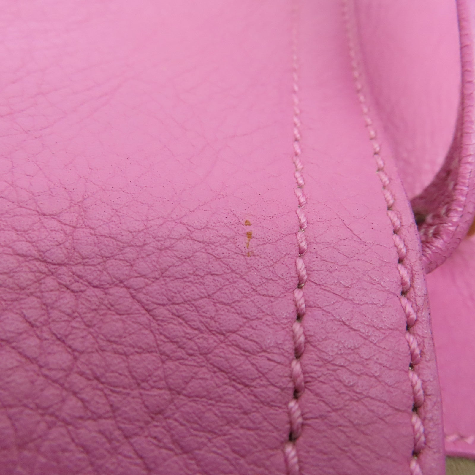 YVES SAINT LAURENT 皮革/帆布Handbag金扣手挽袋粉红色